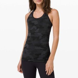 Lululemon Cool Racerbank Tank II Nulu Size 2 XS/SM BLACK CAMO
